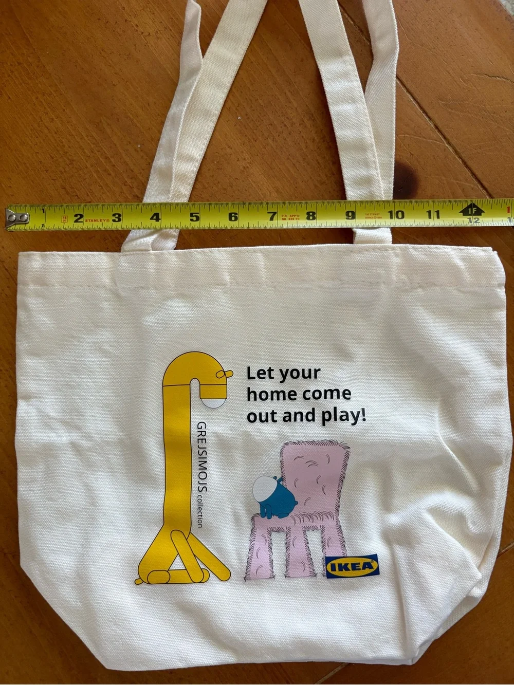 IKEA Mini Tote Bag, GREJSIMOJS Collection, Cream color, Brand New in Bag